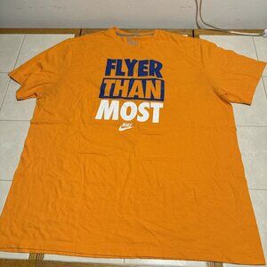 Nike “Flyer Than Most” Graphic T-Shirt Orange Men's XXL